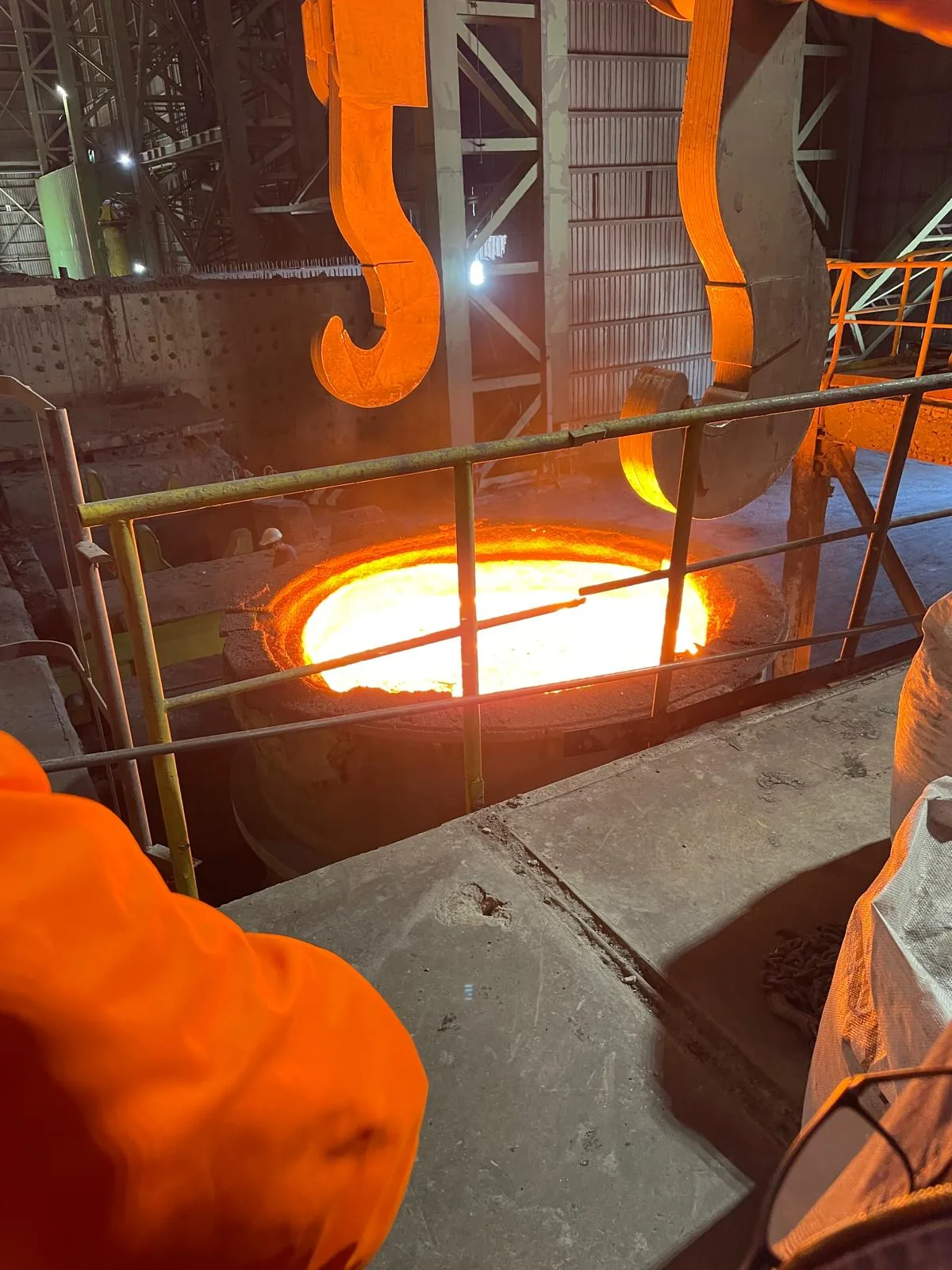 Demir cevheri metalürjik proses görüntüsü