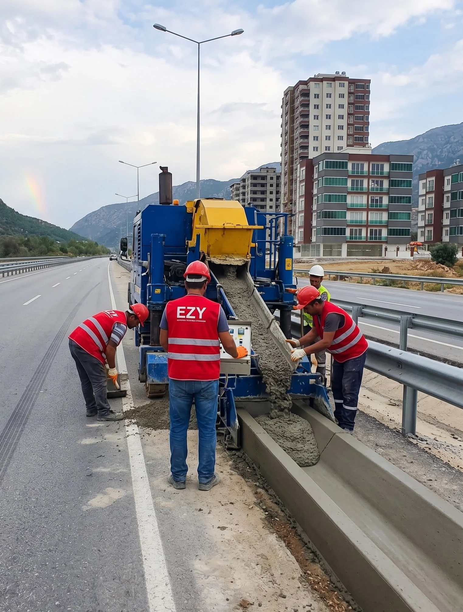 EZY Consulting yol ve altyapı beton uygulaması